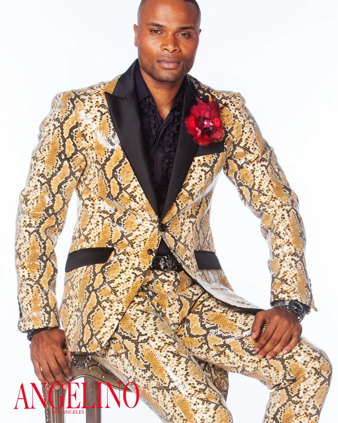 Prom Suit - Sequin Suit - Python 2 - Men - prom - Suits