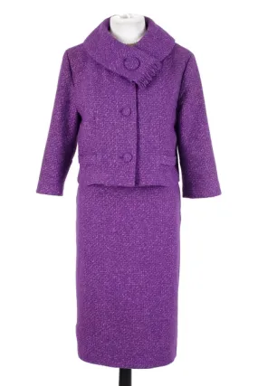 Purple Tweed Suit