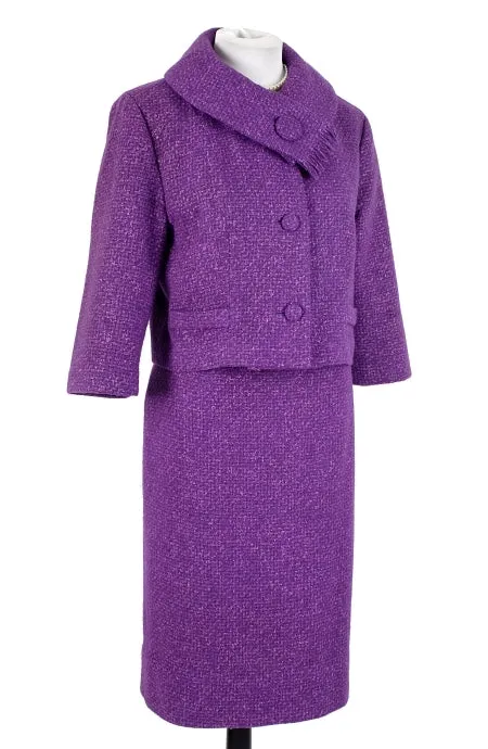 Purple Tweed Suit