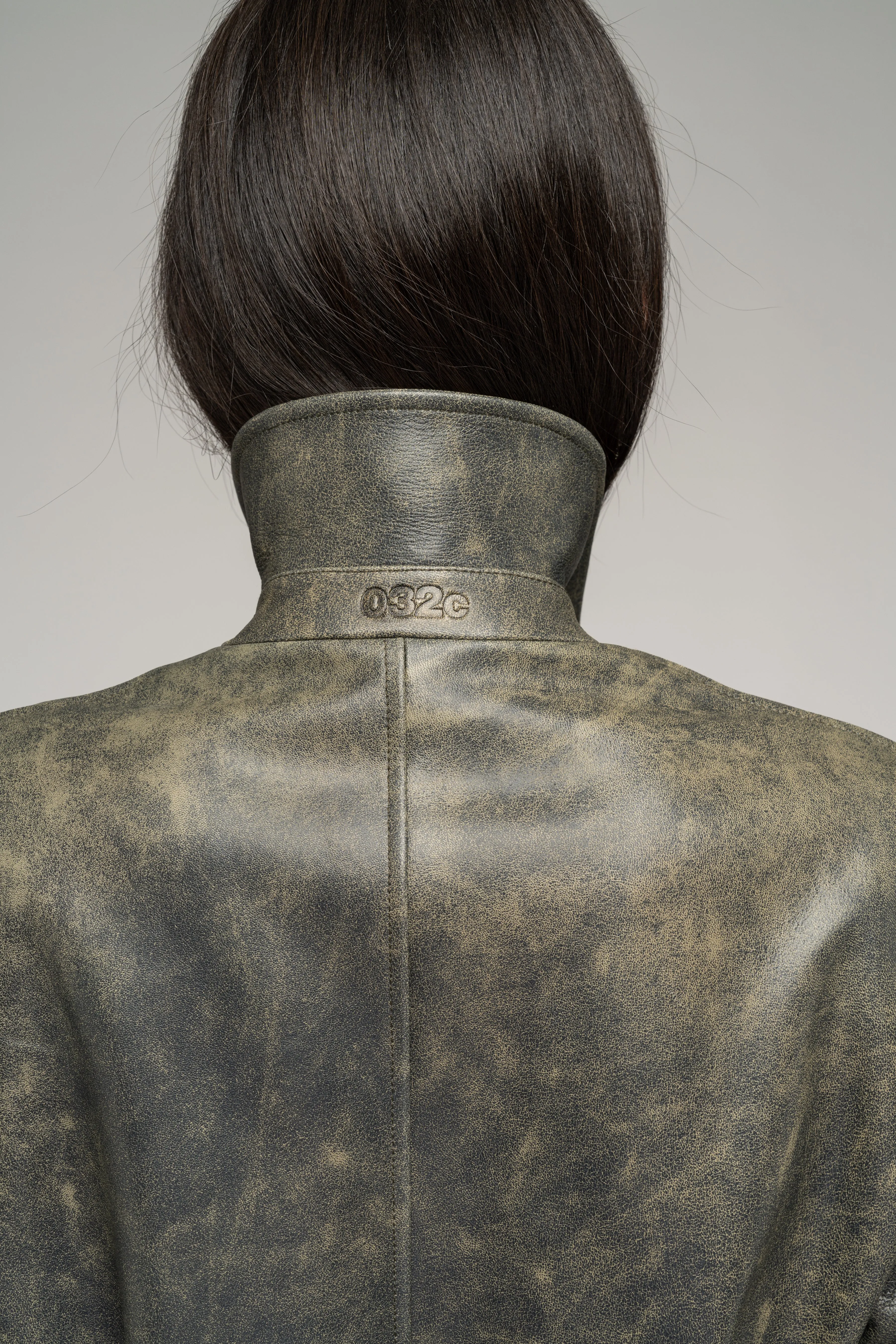 "STONECUTTER" EXTRA LONG LEATHER COAT