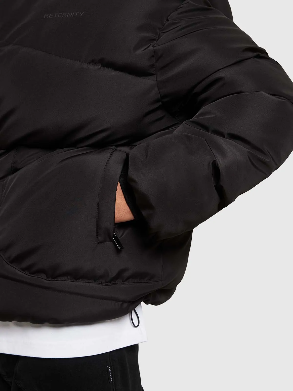 RETERNITY PUFFER JACKET - BLACK