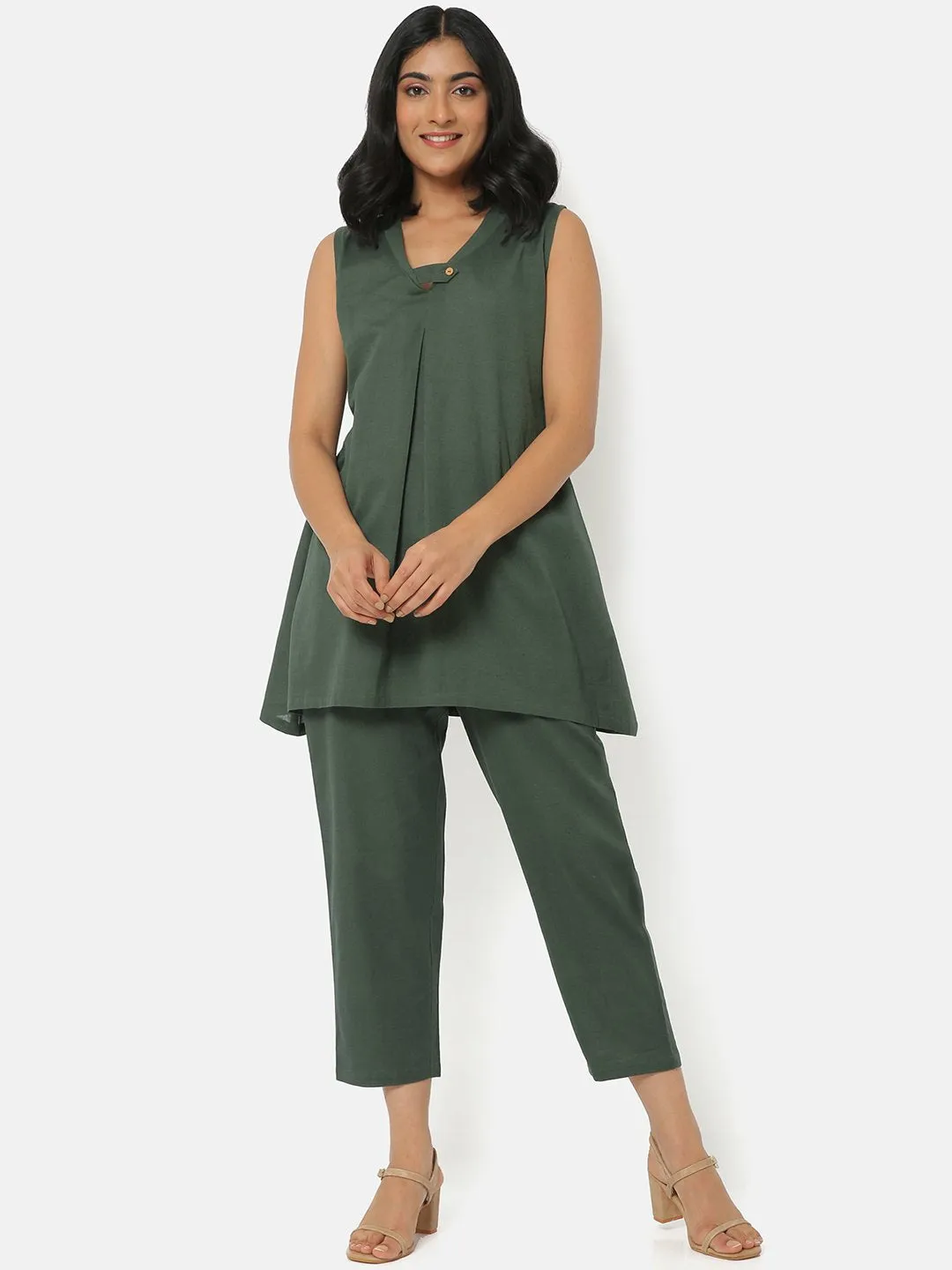 Soft Utility Single Pleat Tunic