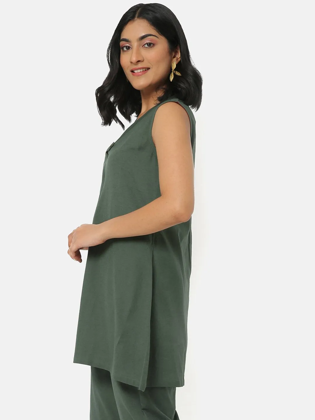 Soft Utility Single Pleat Tunic