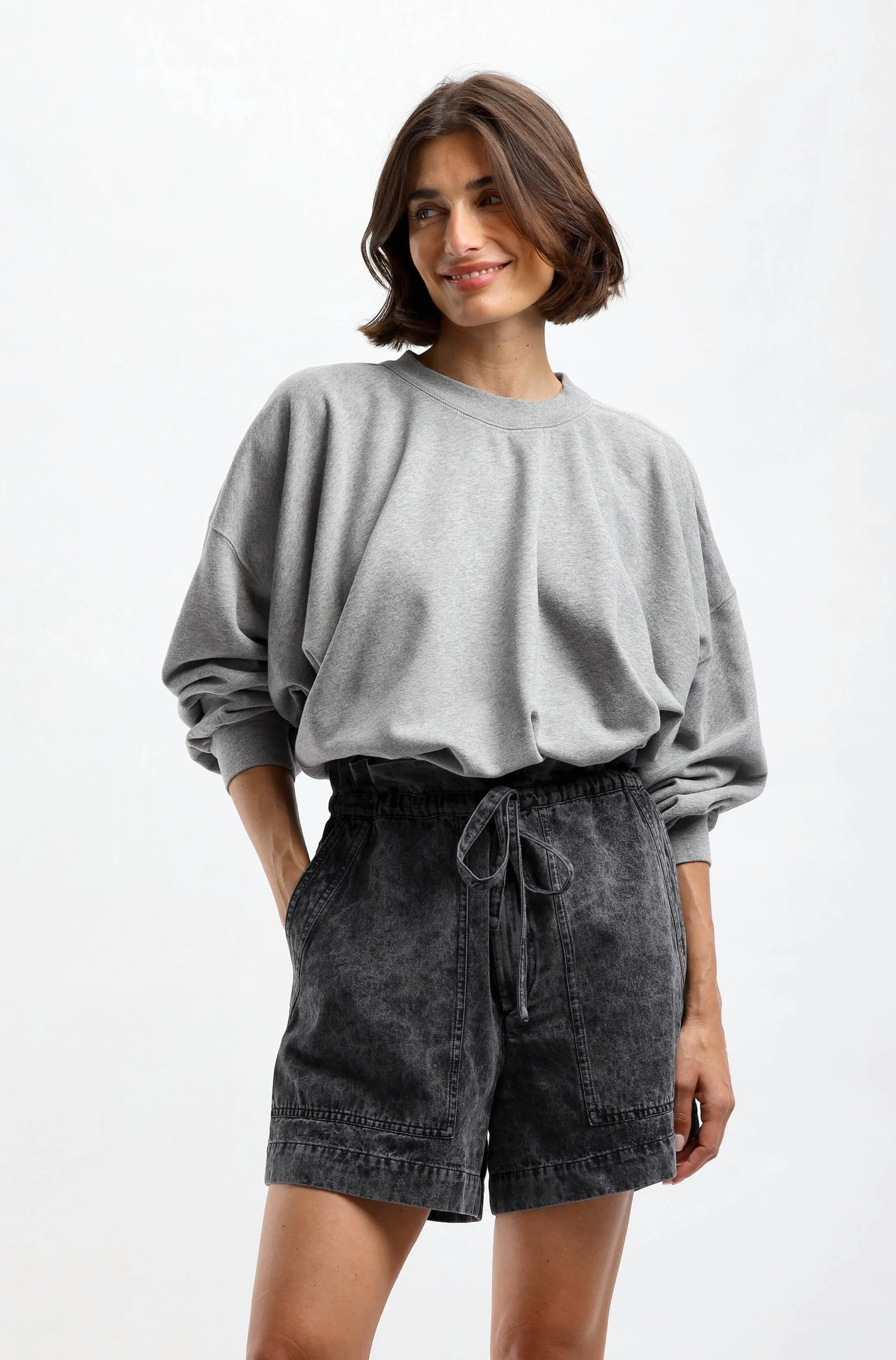 Sweatshirt Sheila in Grau