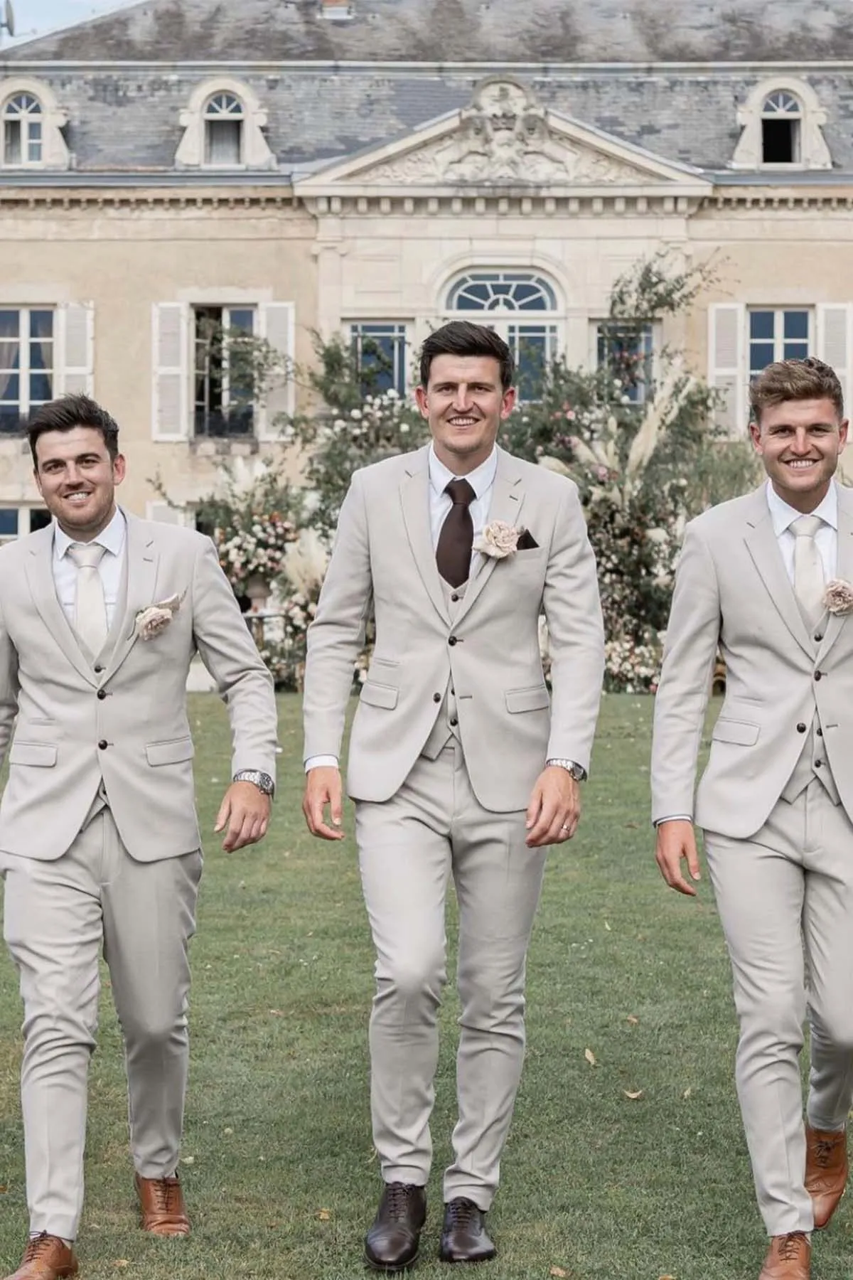 The Harry Maguire Wedding Suit - HM5 Stone Three Piece Suit