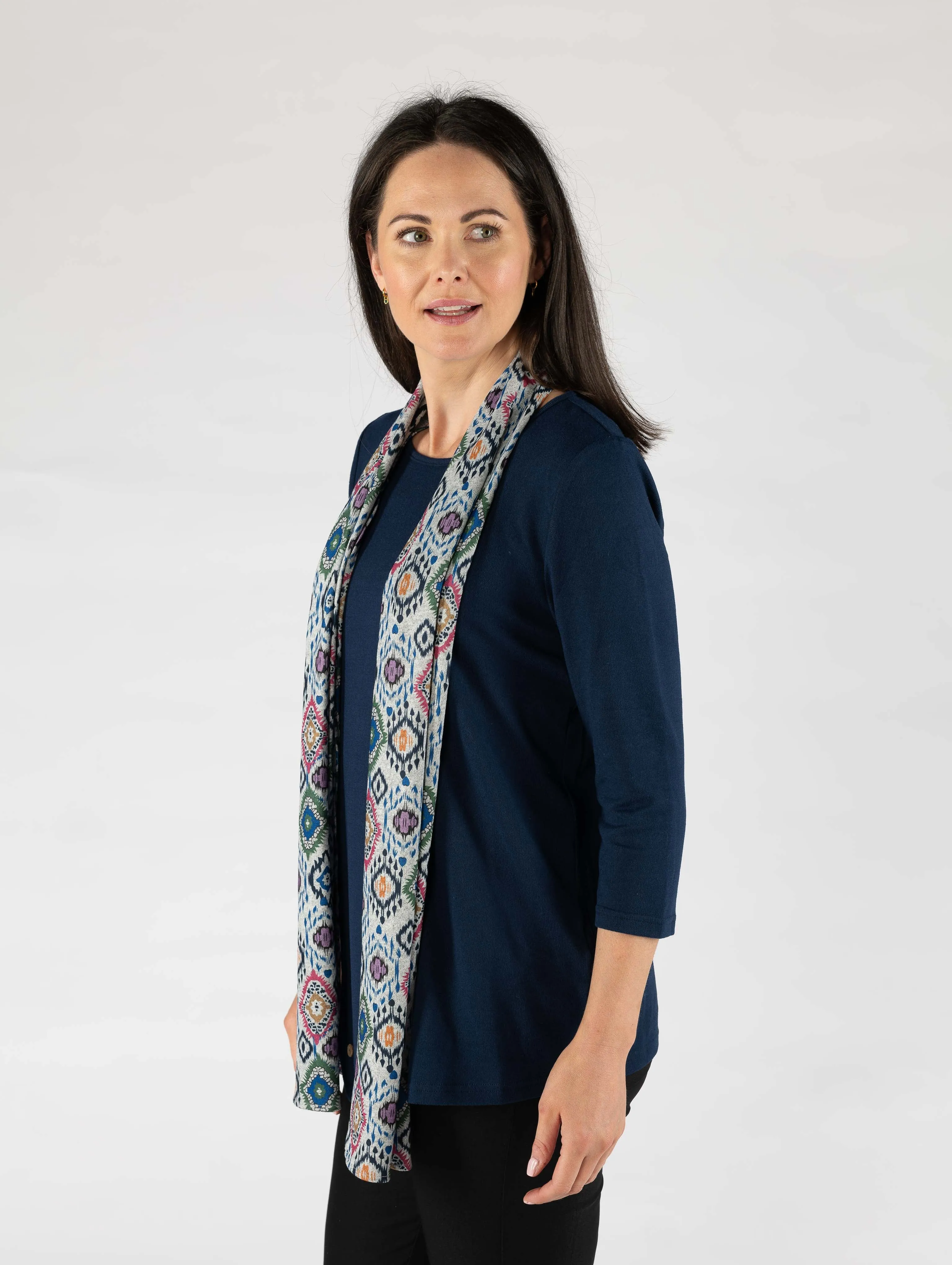 Tunic top with scarf