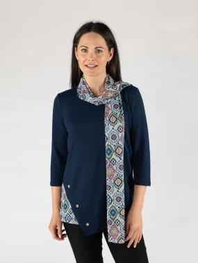 Tunic top with scarf