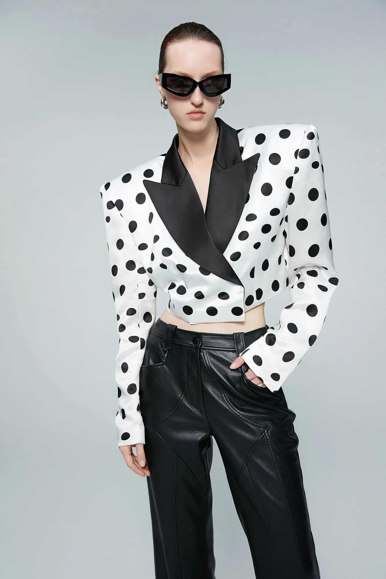 Twisted polka dot Short Suit