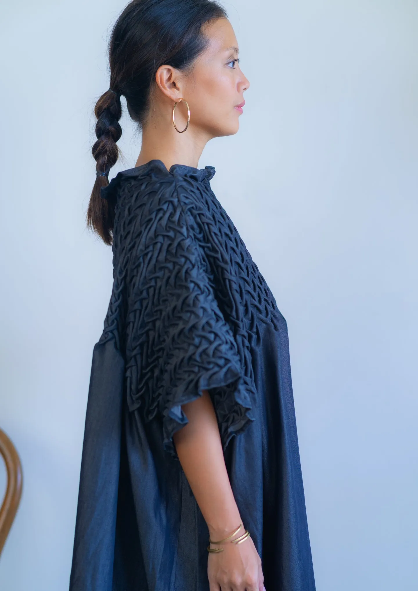 waves tunic - black