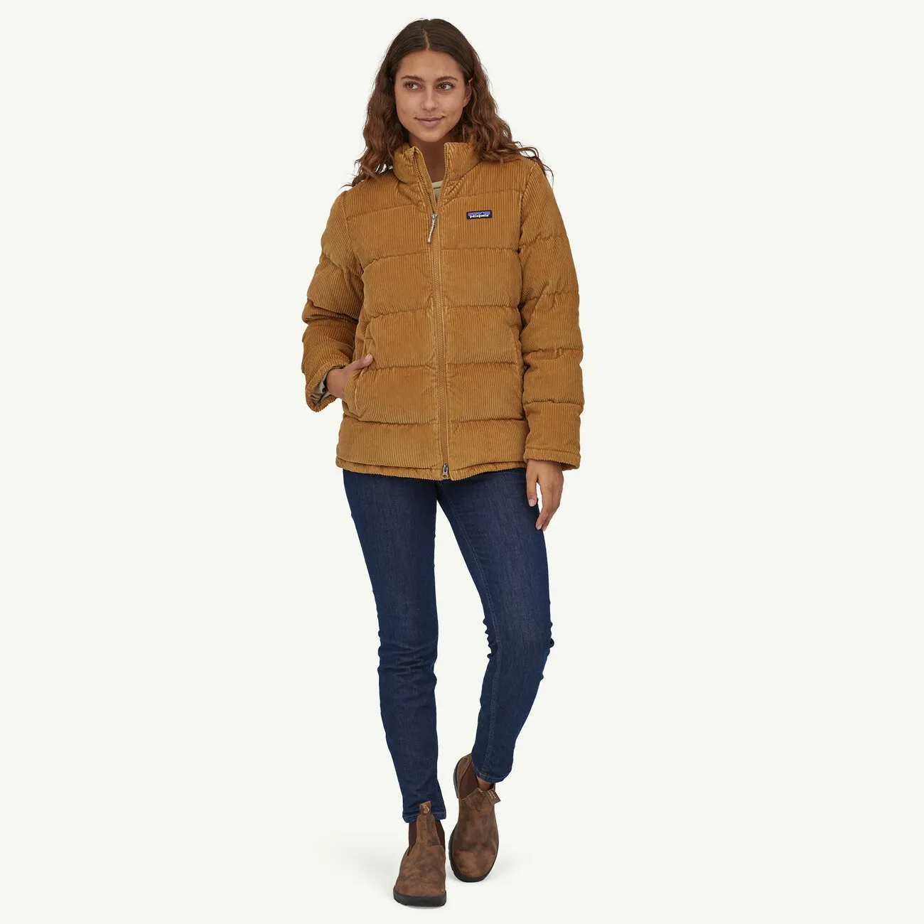 Stylish Corduroy Womens Fjord Coat