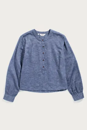 Yarra Pullover / Indigo Herringbone